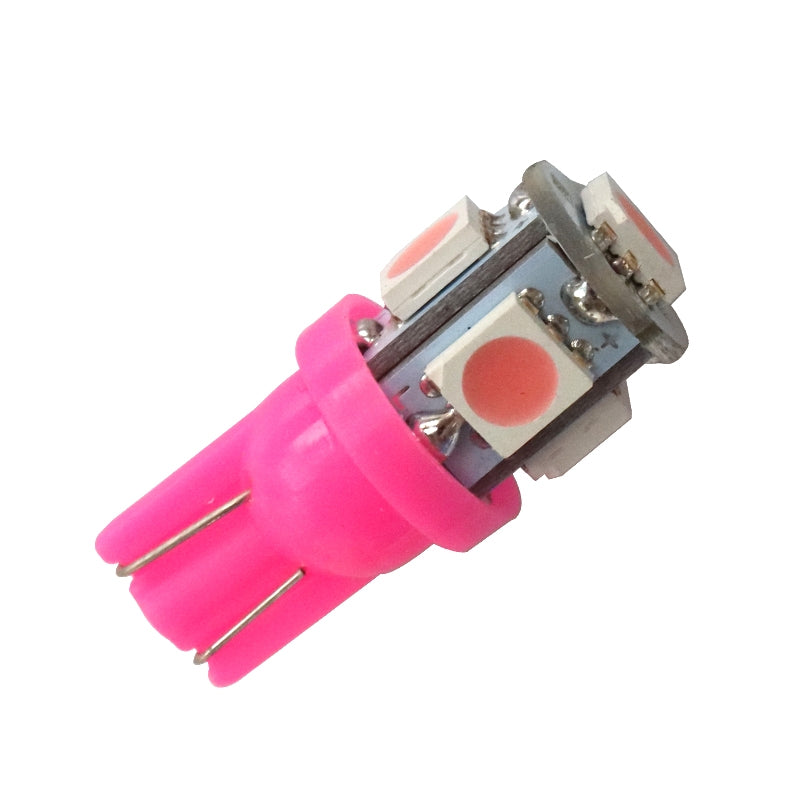 T10 - ROZE - 5 LED - 12V - 5050 SMD T10 - ROZE - 5 LED - 12V - 5050 SMD